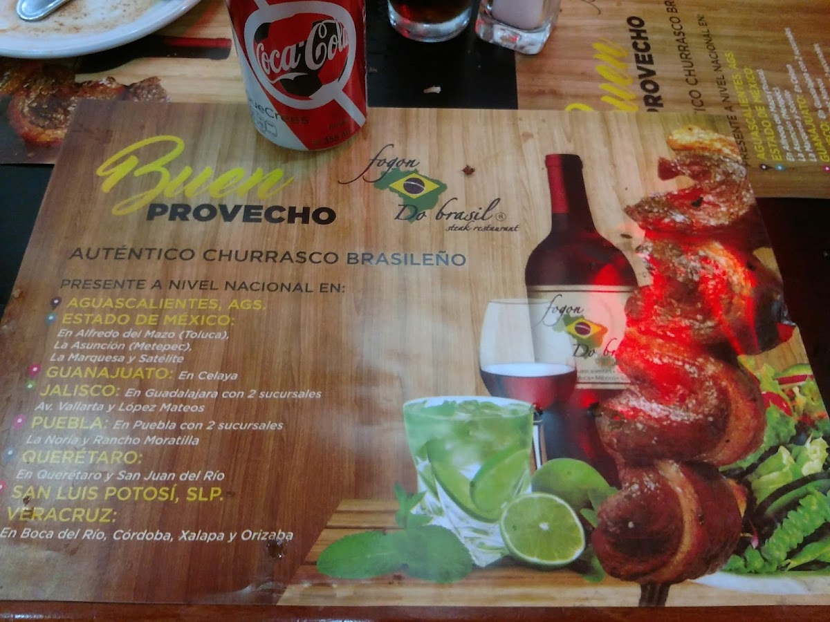Fogon Do Brasil asuncion Menu - Image 2