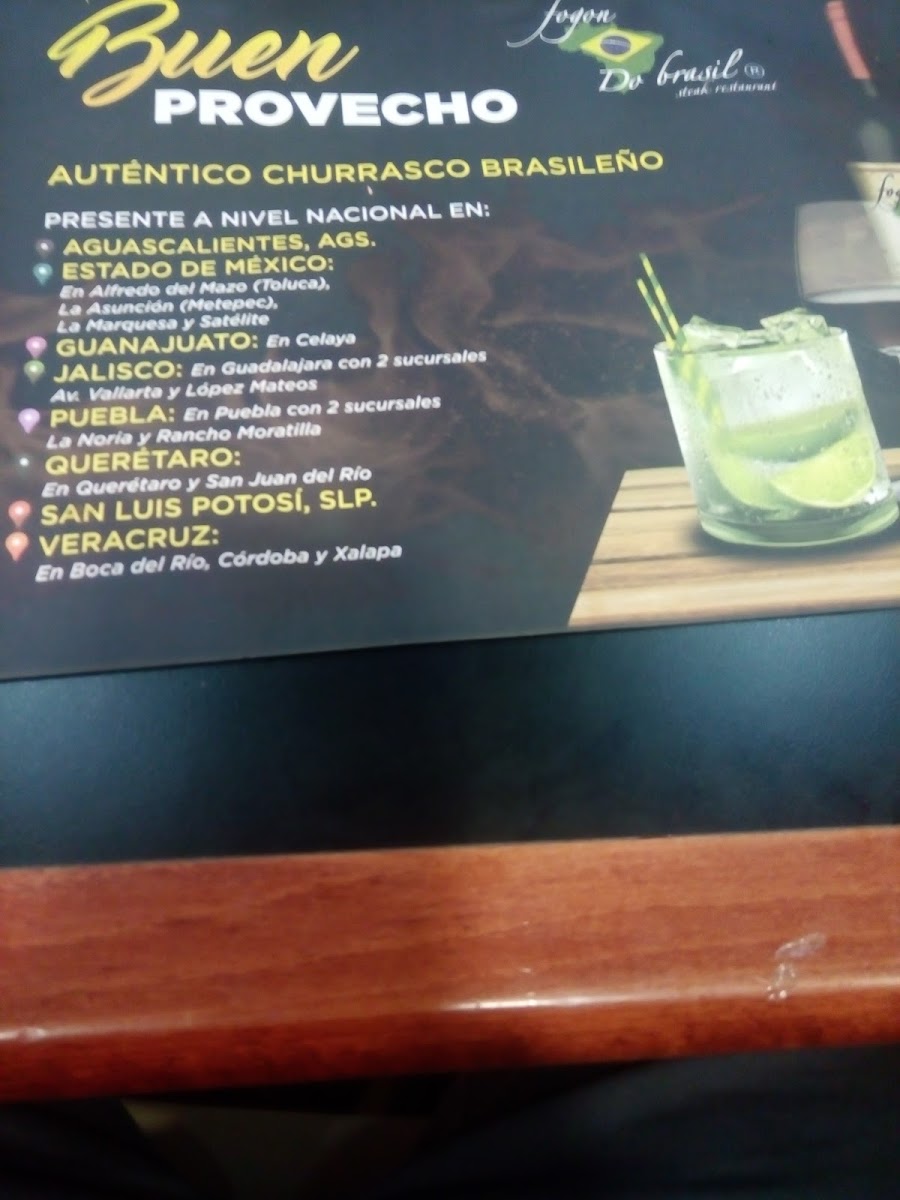 Fogon Do Brasil asuncion Menu - Image 3