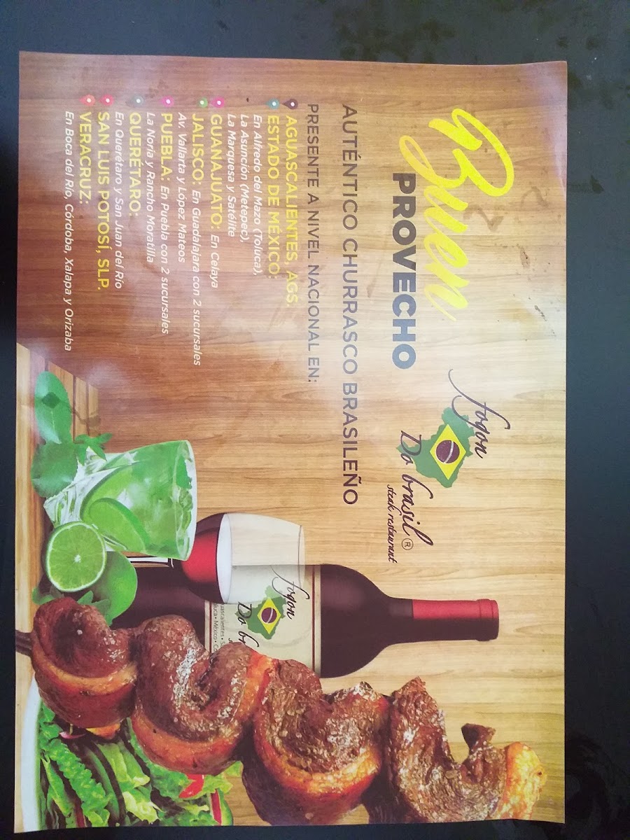 Fogon Do Brasil asuncion Menu - Image 4